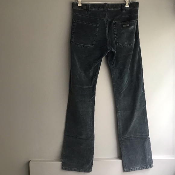 Armani Dark Teal Blue Corduroy Pants - Picture 3 of 8